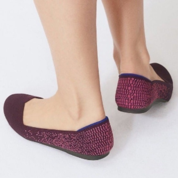 🆕 Rothy’s Fig Python Flats *Retired Color* NWOB - Picture 3 of 13